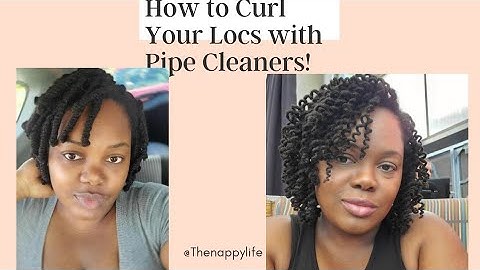 How to Curl Your Locs - Pipecleaner Curls #loccurls