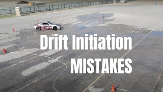 Learning Drift Initiation (examples of mistakes & success)