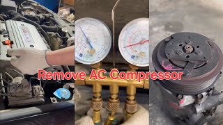 Troubleshooting Honda Air Conditioning Compressor is Noisy #mechanic #repair #autoparts #tools