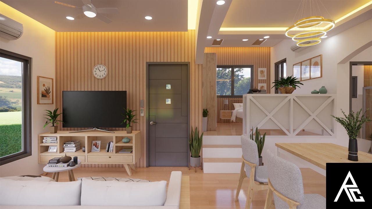 Cute Studio-Type Tiny House Design Idea (40 SQM Only) - HD VDEO