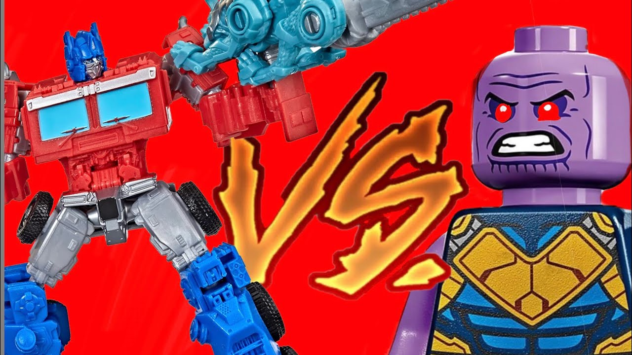 Optimus Prime Vs LEGO Thanos Epic Battle - Stop Motion Animation - YouTube