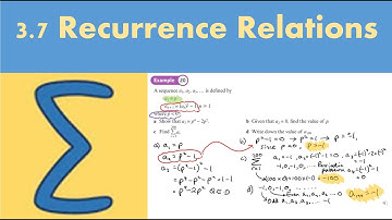 3.7 Recurrence Relations (PURE 2 - Chapter 3: Sequences and series)