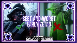 Best Ten Zetas to Apply Early Game and Ten to Avoid - SWGOH Zeta Priorities