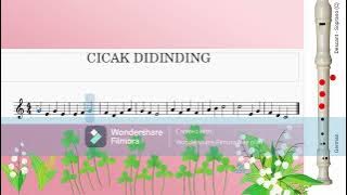 Cicak Di dinding (Recorder Music Instrument)