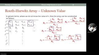 FDC   Lecture 4 Routh Hurwitz