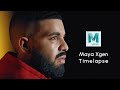 Maya Xgen Timelapse (Drake's hair & beard)