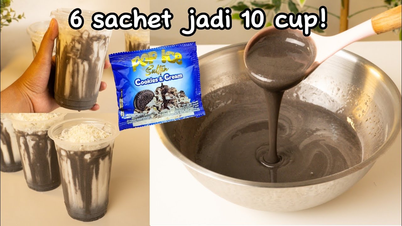 IDE JUALAN TAKJIL! RESEP STICKY MILK POP ICE! SETENGAH RENCENG JADI 10 CUP AUTO CUAN!