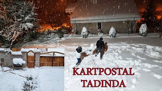 Bi̇r Kar Bu Kadarmi Güzel Yağar ? Gece Gece Muhteşem Kar Vlog