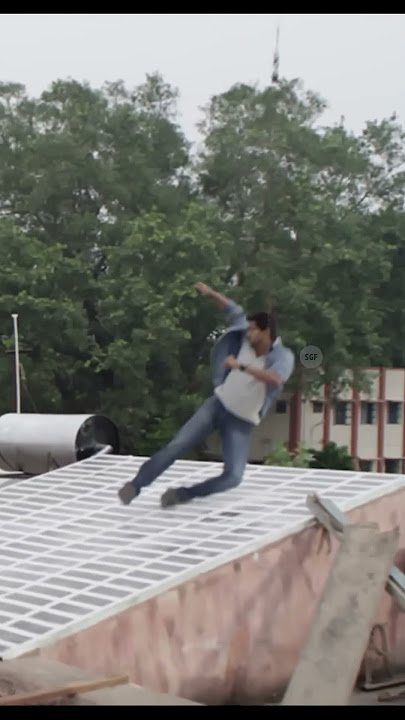 Thalapathy Vijay dangerous Stunt Scene Making Video | Jilla #supergoodfilms #youtubeshorts #shorts