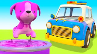 The puppy needs help! Police car cartoon for kids. Helper Cars ready to go. Cars and trucks for kids by Helper Cars 168,931 views 3 months ago 21 minutes