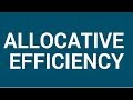 Allocative efficiency