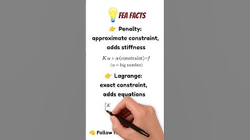 Penalthy vs Lagrange Constraint Methods in FEA #fem #mechanical #aerospace #biomedical #constraint