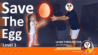 Fun Games Activities for Kids Children at Home Indoor - SAVE THE EGG -  Level 1 with #MrChicken screenshot 5