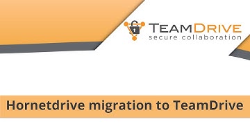 TeamDrive - Hornetdrive migration to TeamDrive [Tutorial - English]