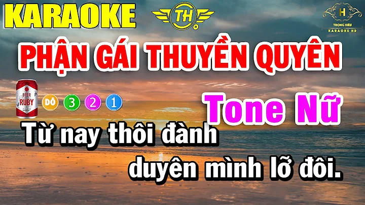 Phận Gái Thuyền Quyên Karaoke Tone Nữ Nhạc Sống | Trọng Hiếu