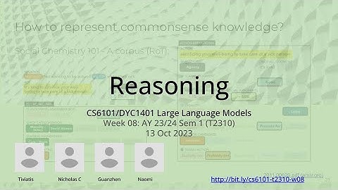 08: Reasoning – Large Language Models (NUS CS6101 NUS.WING)