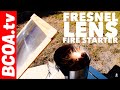 How to campfire  start a fire with a big fresnel lens  great tool for backpacking and camping 