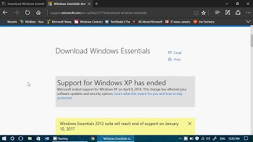 Fixit Where to download full package of Windows live essentials to reinstall after january 2017