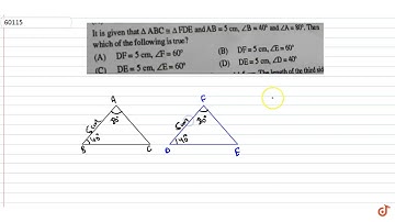D is a point on the side BC of a ? ABC such that AD bisects L BAC. Then (A) BD=CD (B) BA gtBD (...