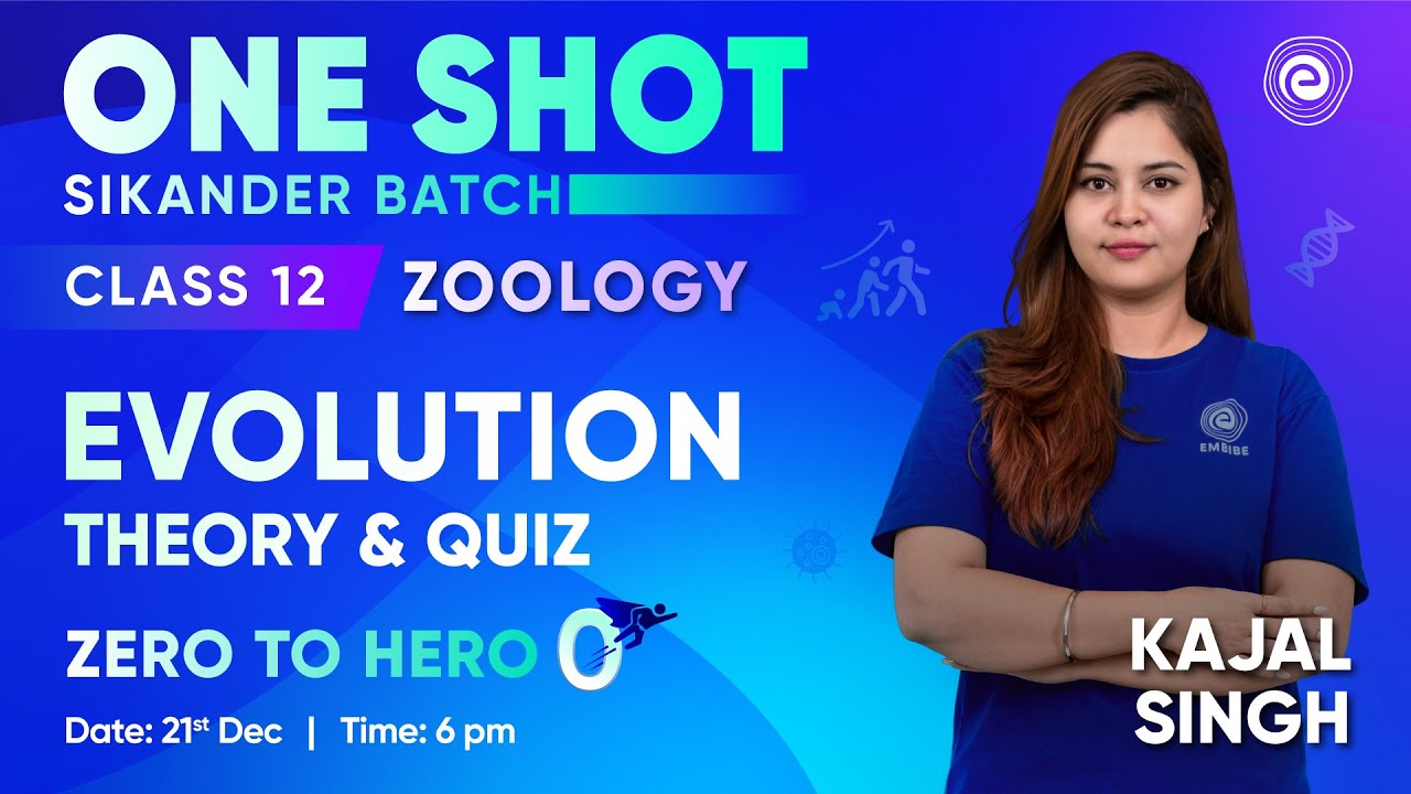 Evolution Full Chapter I One Shot I Theory & Quiz Biology Class 12