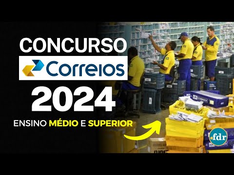 CONCURSO CORREIOS 2024 CONFIRMADO! MUITAS VAGAS PARA ENSINO MÉDIO E SUPERIOR FORAM ANUNCIADAS