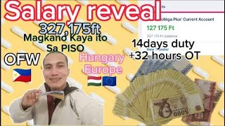 Sahod reveal/magkano ang sahod sa Hungary/salary reveal dito sa HUNGARY