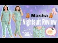 Amazon/Ajio Cotton Nightsuit Review || Masha Women banana print nightsuit 💤😴 #summernightsuitreview