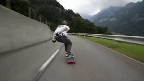 Raw Run (-_-) 70 MPH in Switzerland_ _Longboarding\\\\ \\the CRYSTAL METHOD Version