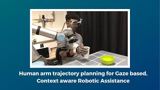 Human arm trajectory planning for Gaze based, Context aware Robotic Assistance Wealth