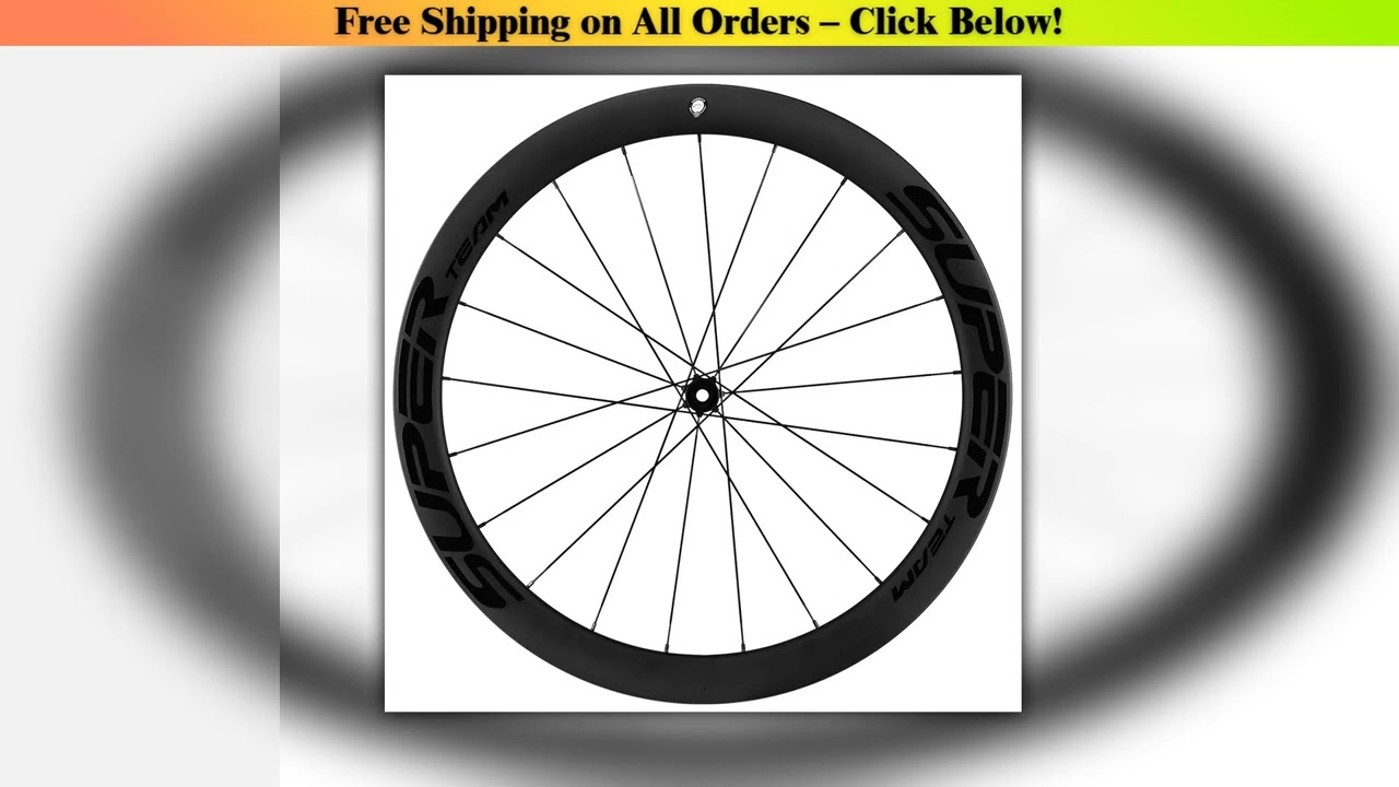 SUPERTEAM Disc Brake 700C Carbon Wheels Center Lock/6 Bolt Road Bike Wheels UCI