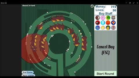 Dart Monkey Towers Only Without Tower Upgrades (Track 7, Hard, Bloons Tower Defense 3 Challenge)