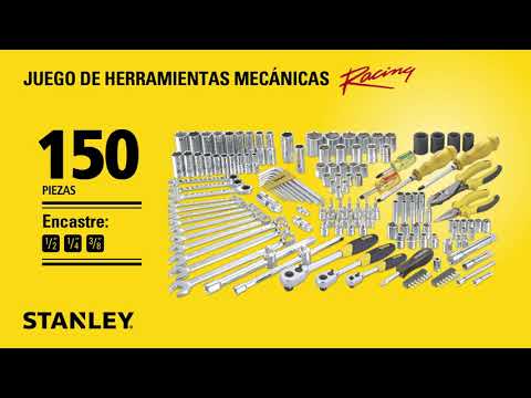 Juego de Herramientas Mecánicas STANLEY® RACING 150 Piezas - YouTube