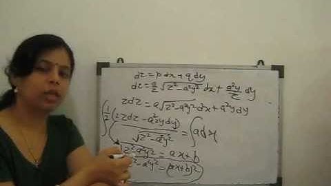 Non - Linear partial differential equation of first order - Charpit