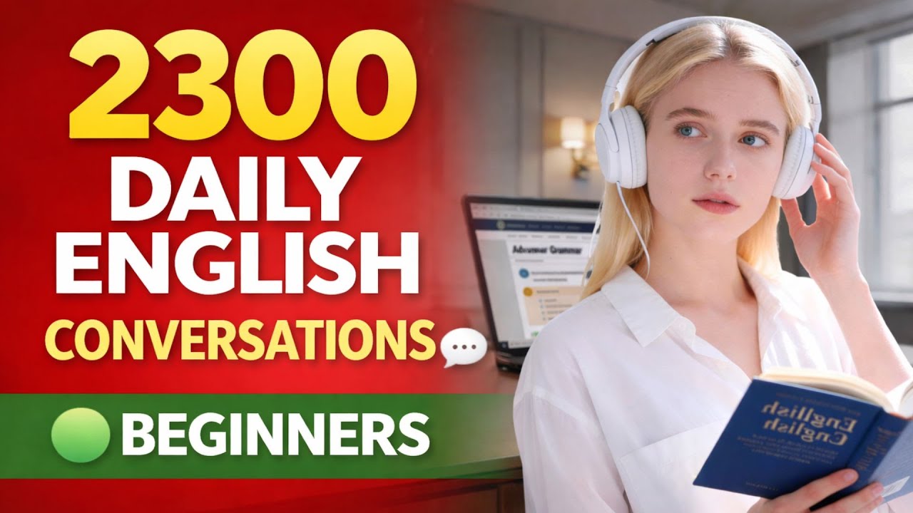 2300 Daily English Conversation Sentences | Slow Listening & Repeat | Beginners
