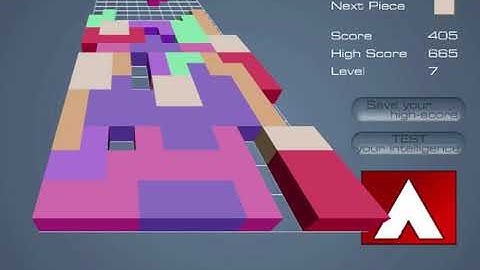 Tetris Flash 3D X Game tutorial(Video Walkthrough)