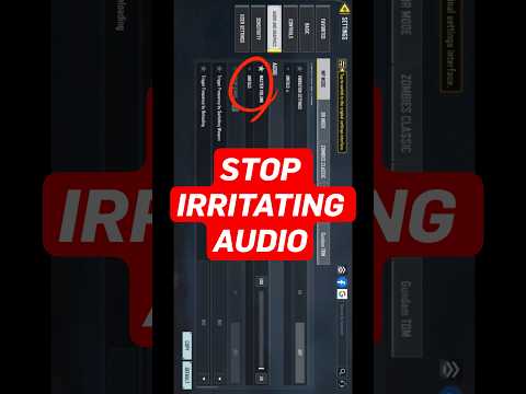Hidden Sound Settings In CODM 2025 