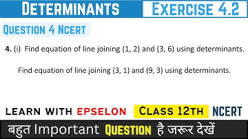 determinants class 12 exercise 4.2 question 4 | determinants class 12 ex 4.2 question 4 | chapter 4