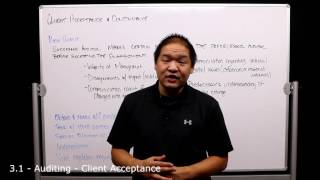 3.1 - Auditing - Client Acceptance