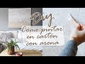 DIY CUADRO texturizado con ARENA y RECICLAJE |  Shanti Irene