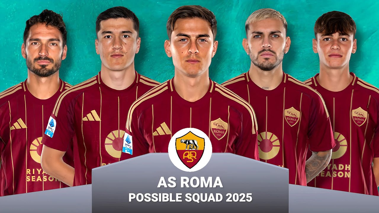 AS Roma Possible Squad 2025 • As Roma Players List Update • Seri A ...