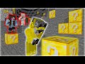 Minecraft Manhunt, But Ores Are Lucky Blocks!