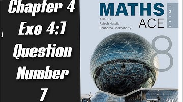 Math ace prime class 8th chapter 4 Exercise 4.1Questions number 7 #Pearson#mathacepri #bindasshub