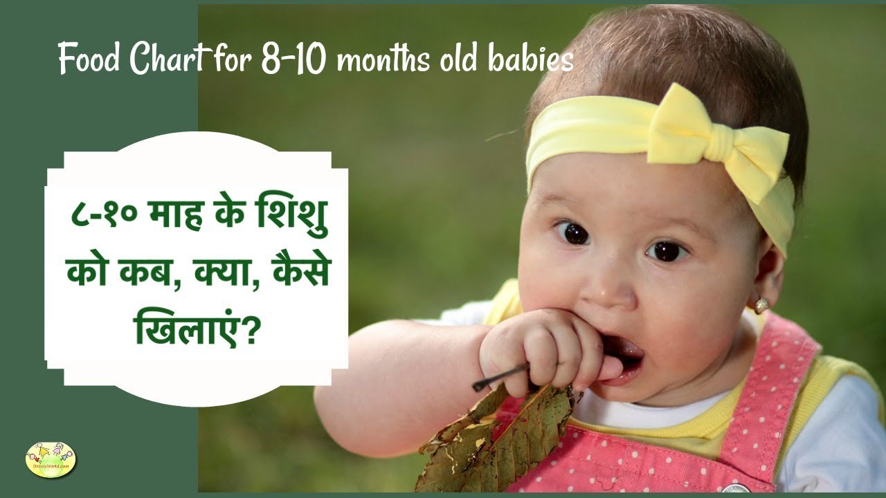 Baby Food Chart 8 10 Months