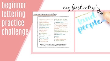 Beginner Handlettering Practice Challenge | How to Handletter