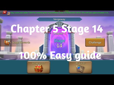 Lords mobile Vergeway Chapter 5 Stage 14 easiest guide