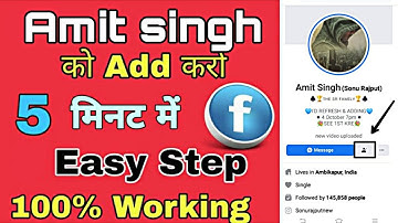 Facebook king amit singh ko kaise add kare||hot to add amit singh||hindi 2020||[Akashcreating]