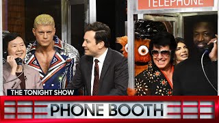 Phone Booth with Ken Jeong and Dwyane Wade ft. Cody Rhodes, Teresa Giudice and Gritty | Tonight Show