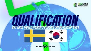 SWEDEN v KOREA - BKT Tires World Women's Curling Championship 2024 - Highlights