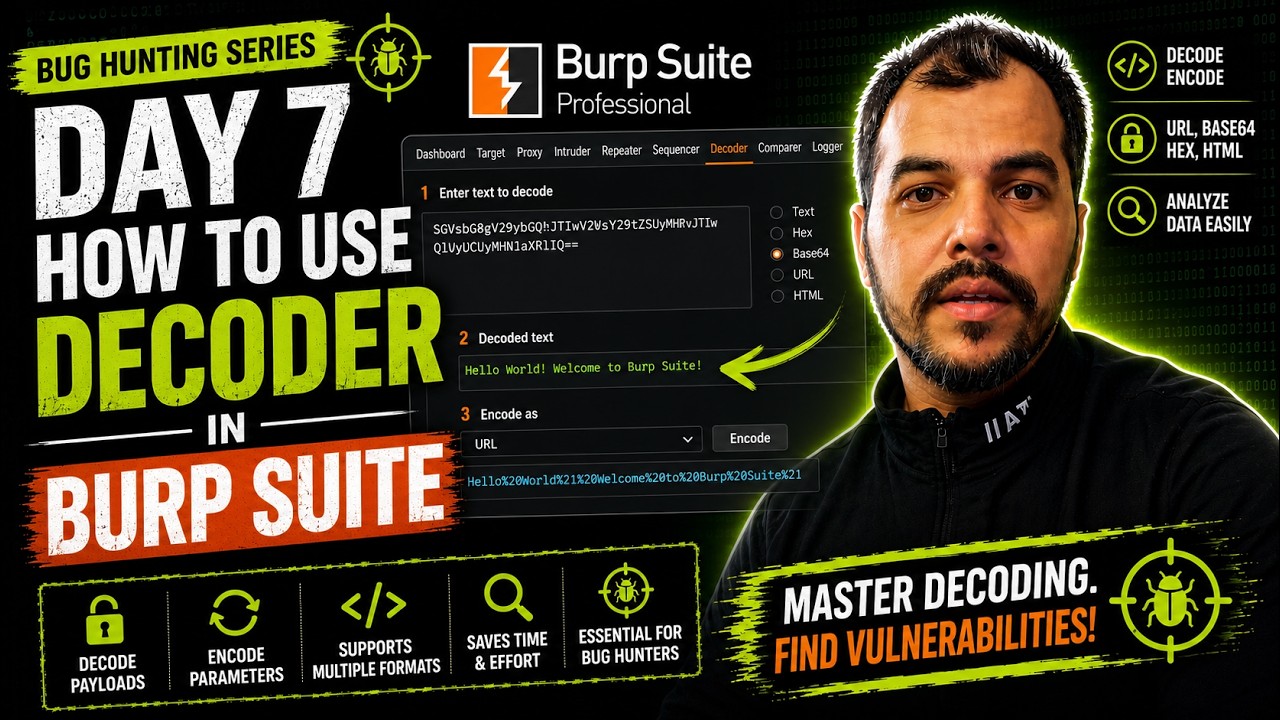 [English] Day 7: How to Use Decoder in Burp Suite (Encode/Decode ...