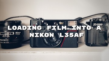 Loading Film into a Nikon L35AF 35mm Film Photography Camera